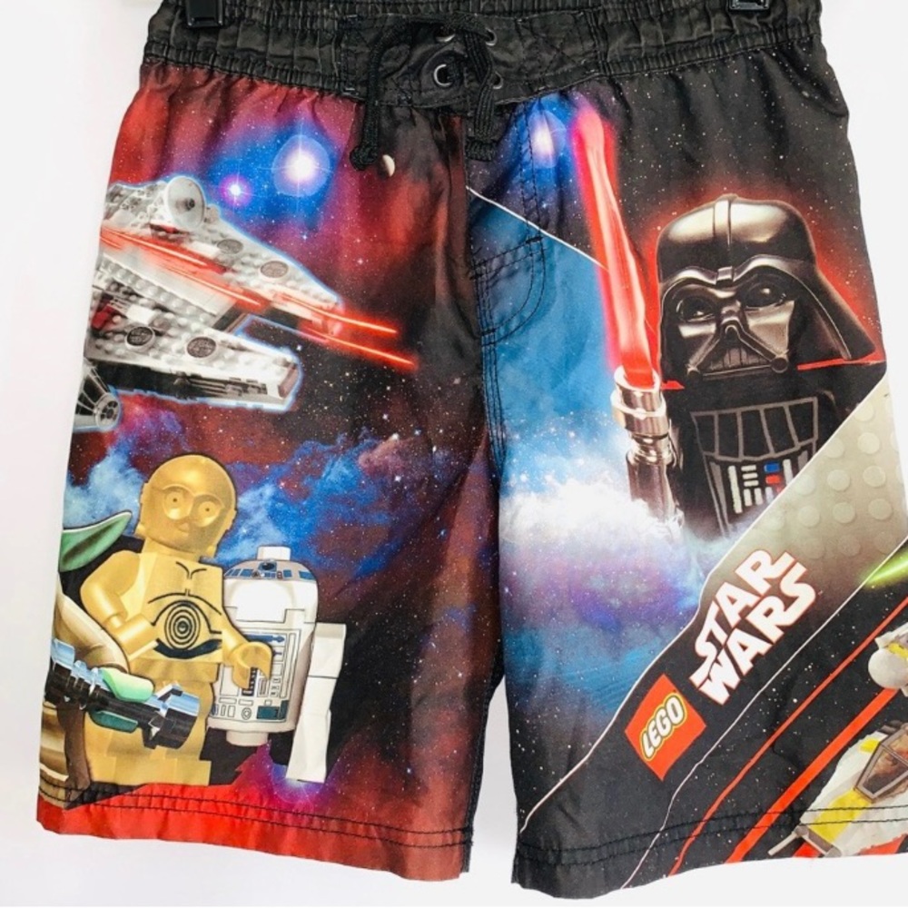 Boys Lego Star Wars Swim Trunks Sz 6/7